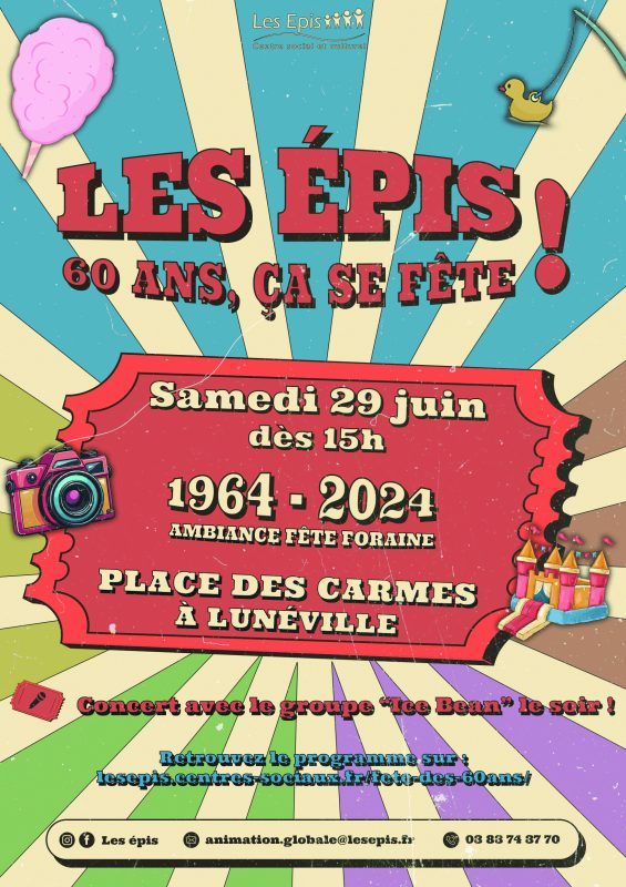Affiche fête 60 ans